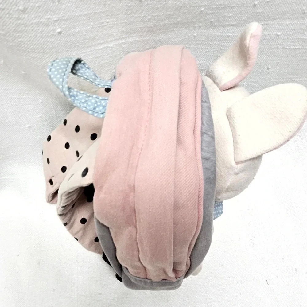 moimoln Bunny‎ Backpack Harness Toddler Pink Gray Plush Safety Leash LNX2WA3H08